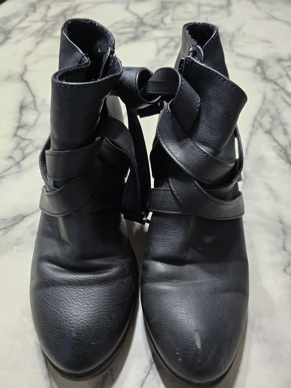 American Eagle Women's Black Strappy Ankle Boots